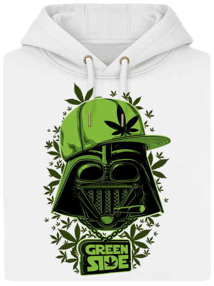 Green Side unisex mikina premium Snowwhite