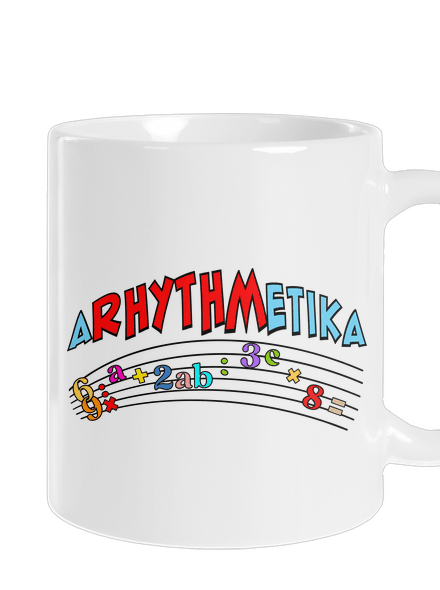 Arhythmetika klasický hrnček White