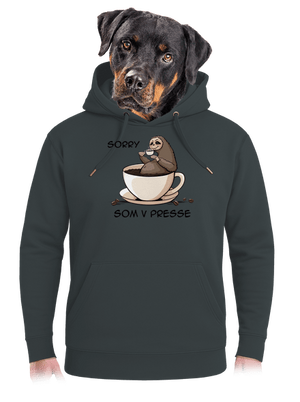 V presse unisex mikina premium Charcoal