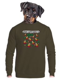 unisex mikina bez kapucne