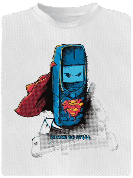 Mobil z ocele detské športové tričko White