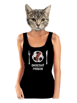 Okresný príbor dámske tielko klasické Black