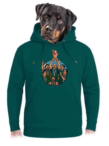 Pohár unisex mikina premium Emerald Green