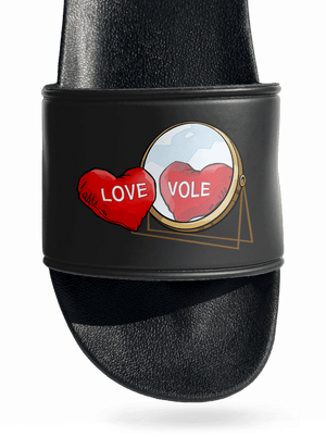 Love vole šľapky Black