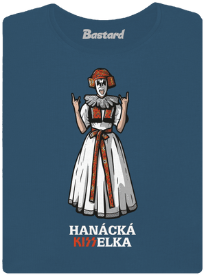 Hanácká Kisselka dámske tričko prémium Petrol Blue