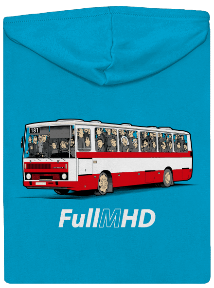 Full MHD dámska mikina na zips Blue Atol