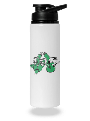 Bongo kašeľ flaša na vodu White