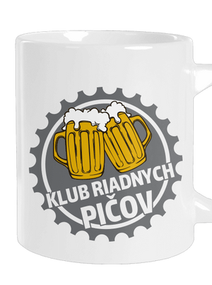 Klub riadnych pičov veľký hrnček White