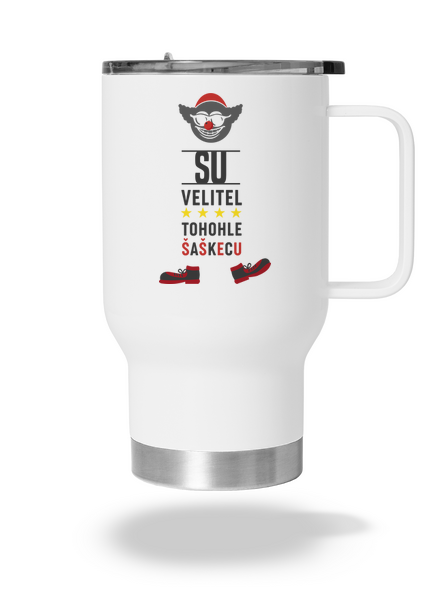Velitel šaškecu termohrnček White