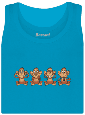 Opička s mobilom dámske tielko klasické Blue Atol