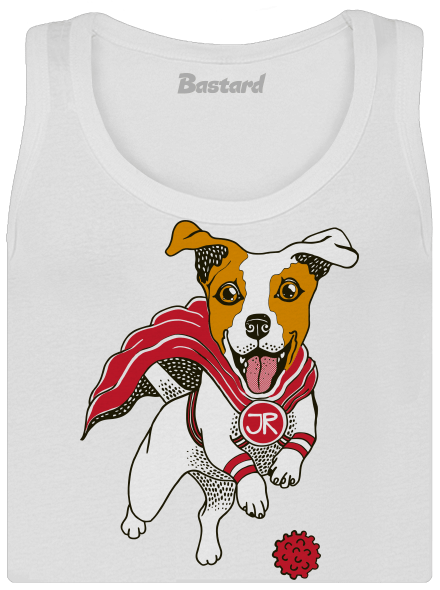 Jack Russell dámske tielko klasické White