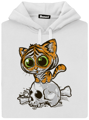 Tigrík dámska mikina klokanka White