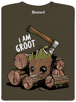 I Am Groot pánske dlhý rukáv Urban Khaki