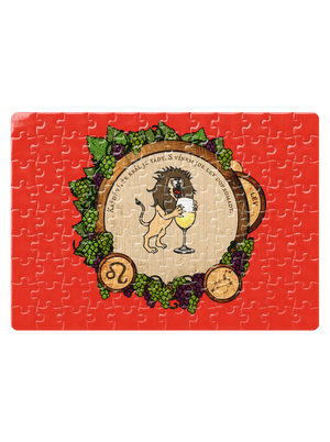 Vínny horoskop: Lev puzzle White