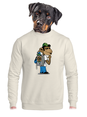 unisex mikina bez kapucne