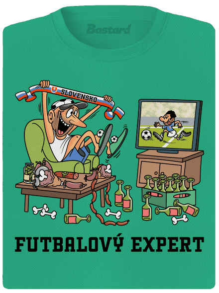 Futbalový expert dámske športové tričko Mint Mal