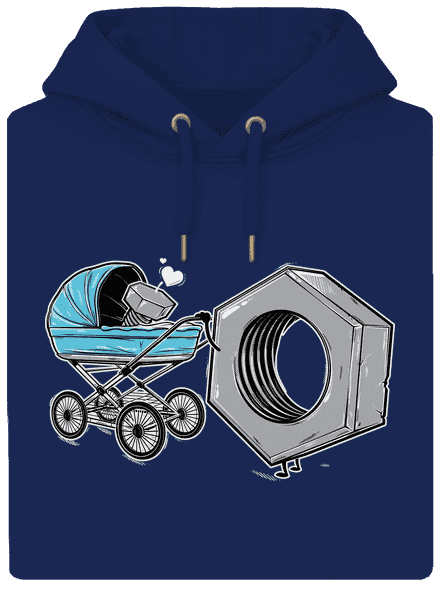 Správna matka unisex mikina premium Navy