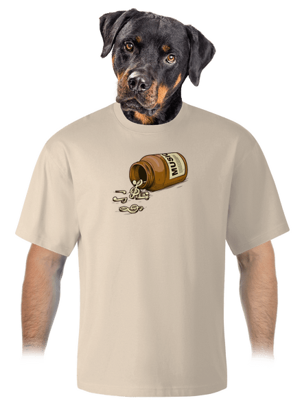 Music Pills unisex tričko oversized Almond