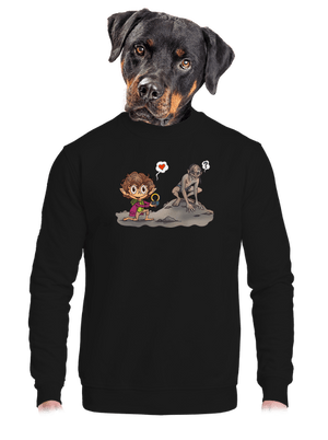 unisex mikina bez kapucne