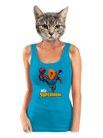 Môj superhrdina dámske tielko klasické Blue Atol