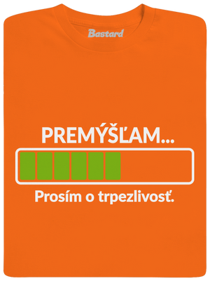 Premýšľam pánske tričko Orange