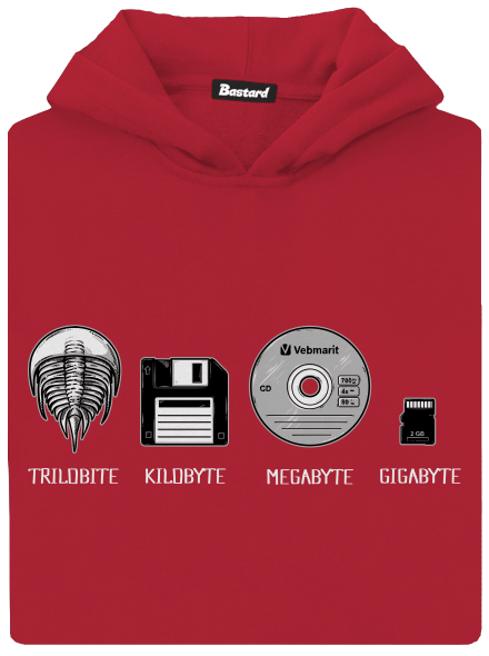 Trilobite detská mikina klokanka Fire Red