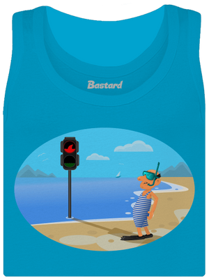 Bezpečné plávanie dámske tielko klasické Blue Atol