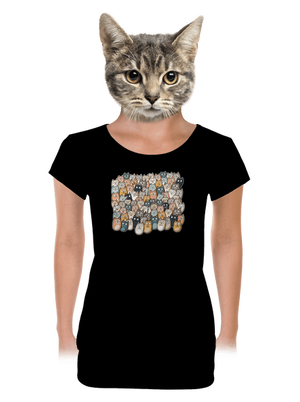 Nájdi čerta dámske tričko s lemom Black