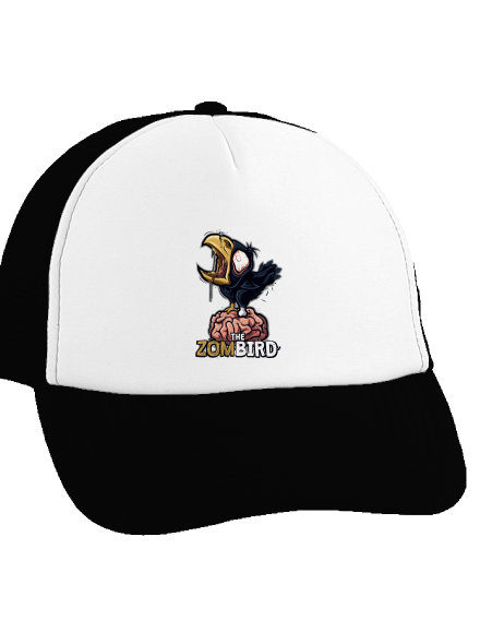 Zombird šiltovka truckerka Black cap