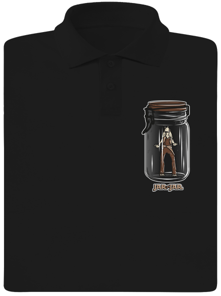 Jar in jar pánska polokošeľa Black
