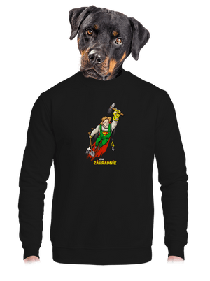 unisex mikina bez kapucne