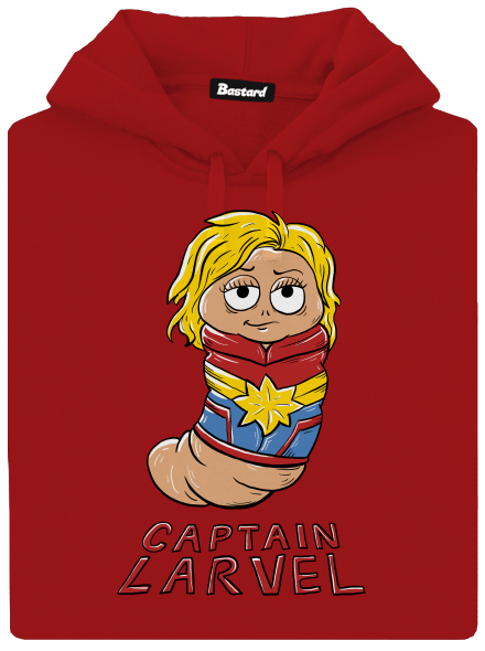 Captain Larvel dámska mikina klokanka Red Mal