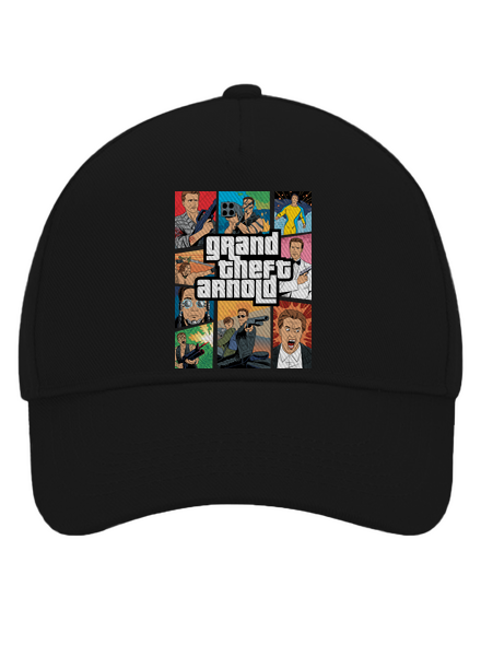Grand Theft Arnold šiltovka baseballka Black