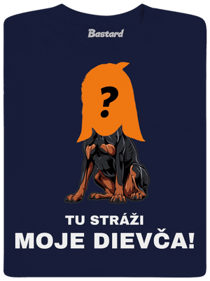 Tu strážim ja pánske tričko Navy