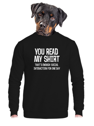 unisex mikina bez kapucne