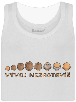 Vývoj nezastavíš dámske tielko klasické White