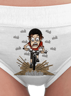 Cinklista dámske nohavičky White