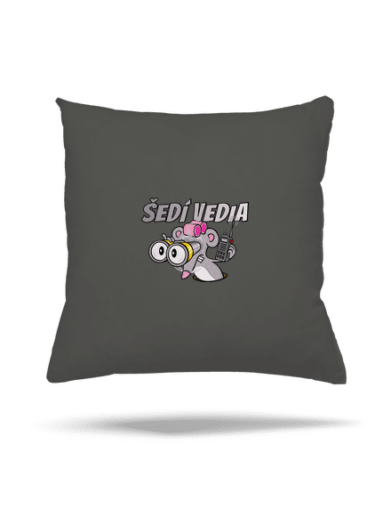 Šedí vedia - myš vankúš Gray Pol