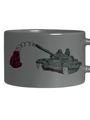 Tank hrnček makronka Grey Macaron