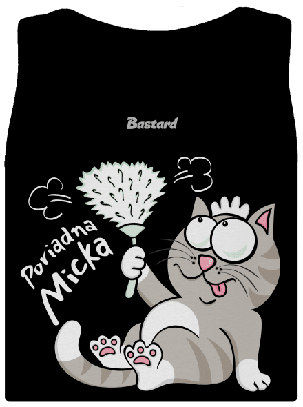 Macko a Micka dámske tielko klasické Black