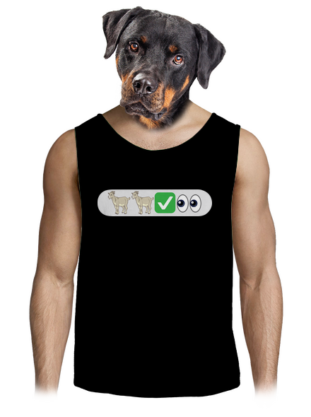 Emoji pánske tielko Black