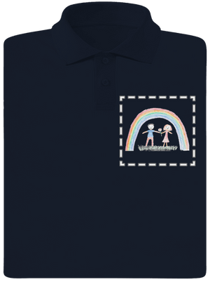 Detské kresby - Nahraj vlastnú pánska polokošeľa Navy Mal