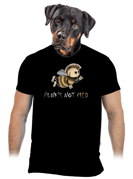 Punks Not Med pánske tričko Black