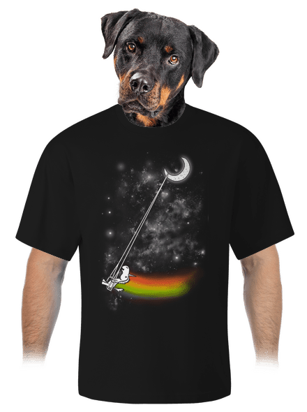 Unicorn Universe unisex tričko oversized Black