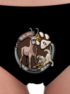 Psí horoskop: Kozorožec dámske nohavičky Black