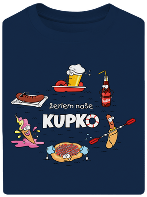 Slovenské kupko unisex tričko oversized Midnight Blue