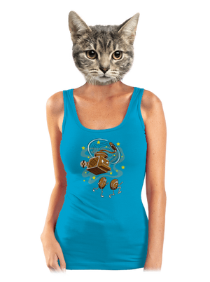 Namelu vás dámske tielko klasické Blue Atol