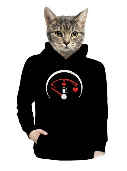 Plnú prosím dámska mikina klokanka Black