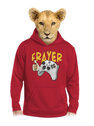 Frayer detská mikina klokanka Fire Red