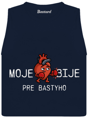 Moje srdce bije dámske tielko voľné Navy